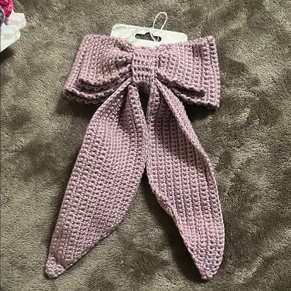 Pink Textured Bow Hair Accessory made with love 💗 cute bow
